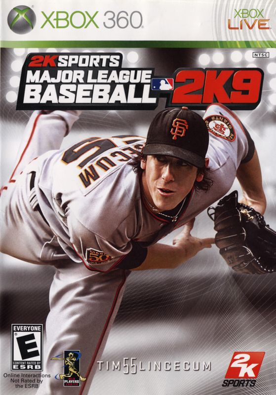 Major League Baseball 2K9 box art for Xbox 360